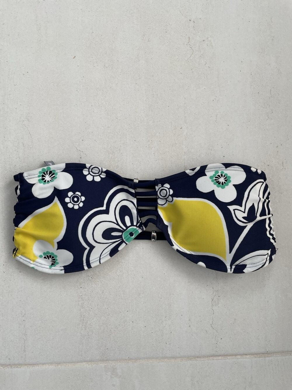 Aerie Swim Bikini Top Strapless Bandeau Floral Swimwear Beach Summer